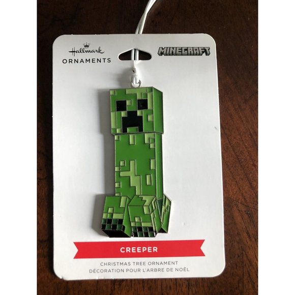 Hallmark Holiday Hallmark Colored Metal Creeper Ornament Minecraft